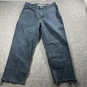 Vtg Anchor Blue‎ Jeans Mens 32 Blue Indigo Baggy Wide Leg Grunge Skater Y2K